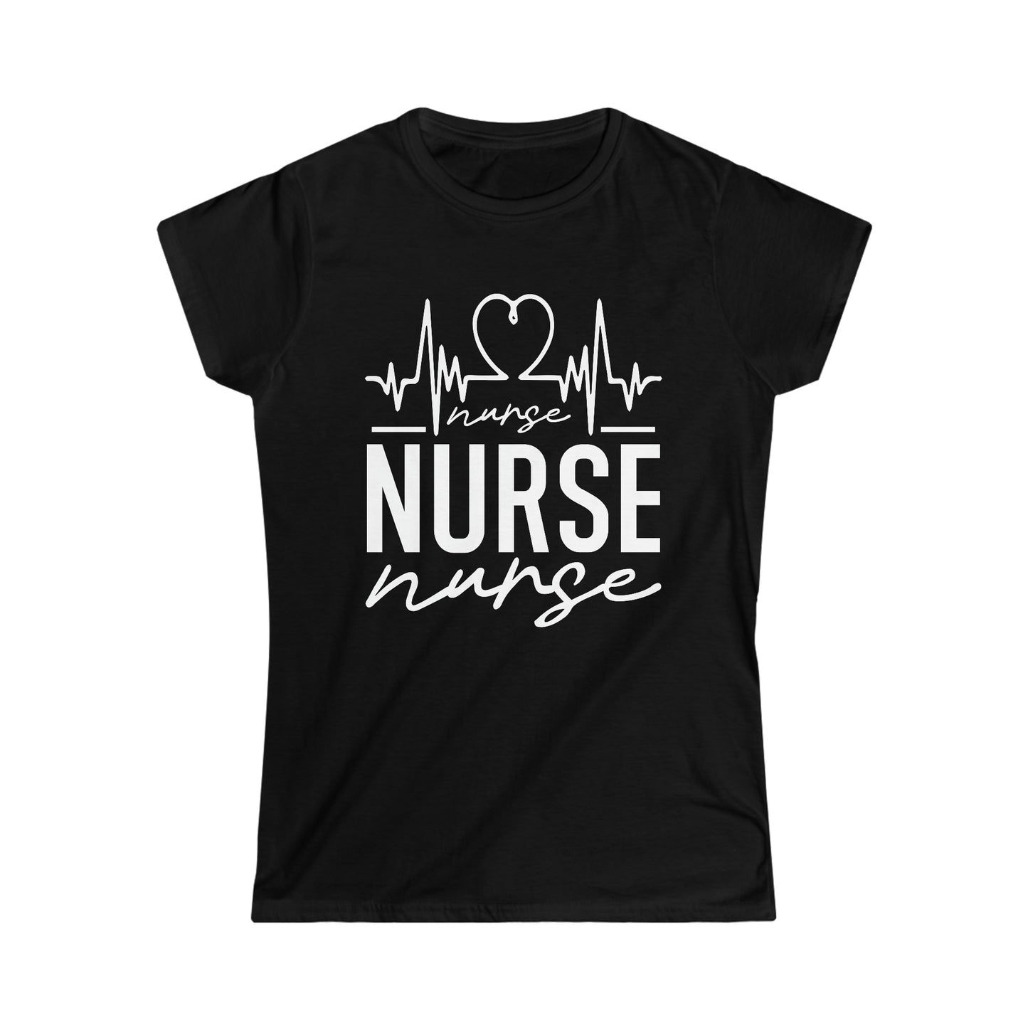 Heartbeat Nurse Women's Softstyle Tee