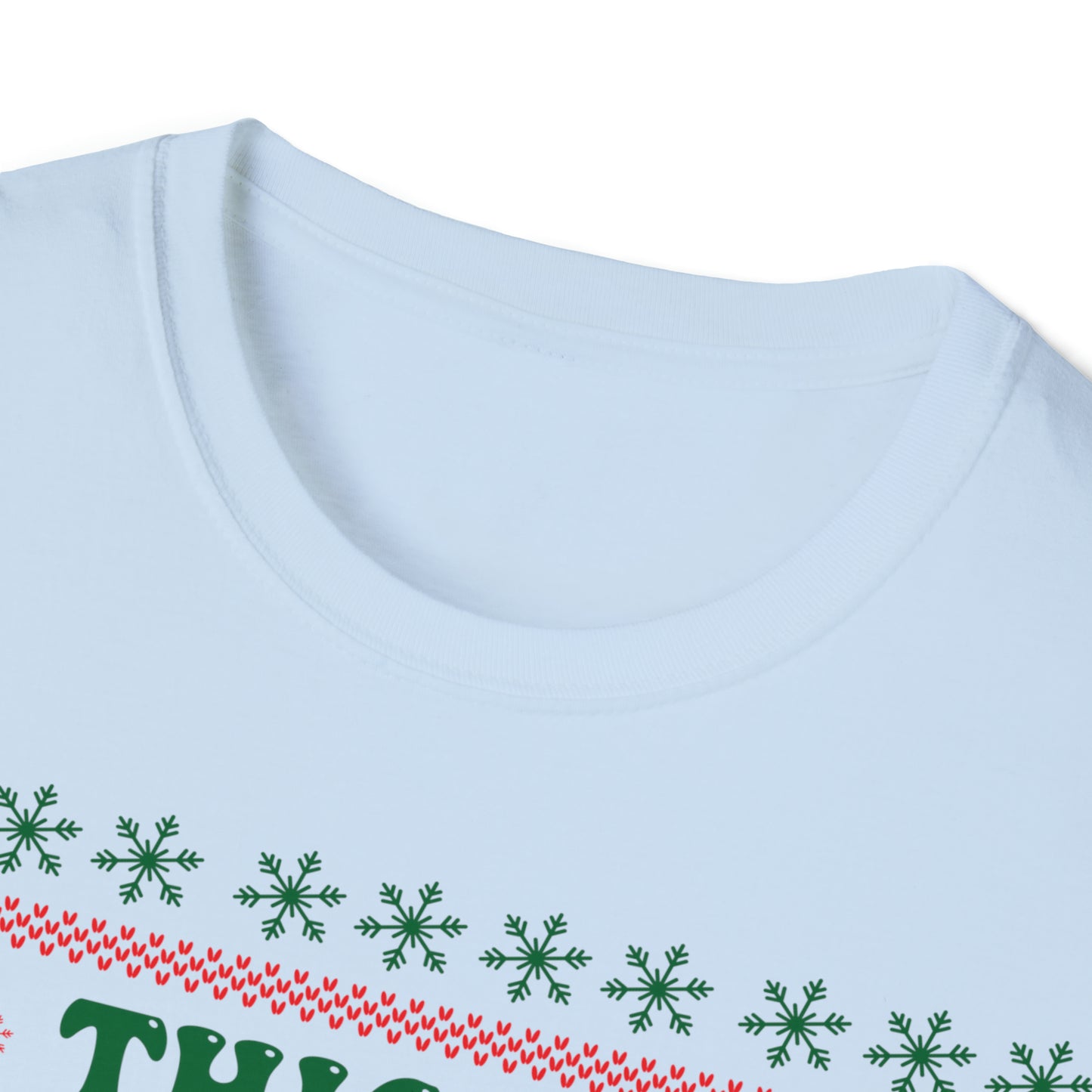 Thick Thighs Christmas Vibes Unisex Softstyle T-Shirt