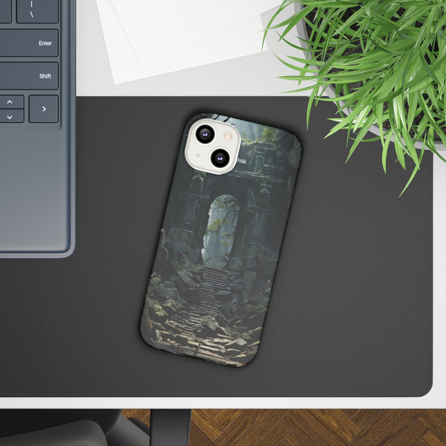 Nature's Treasures: Forgotten Forest Ruins Cover Slim Cases