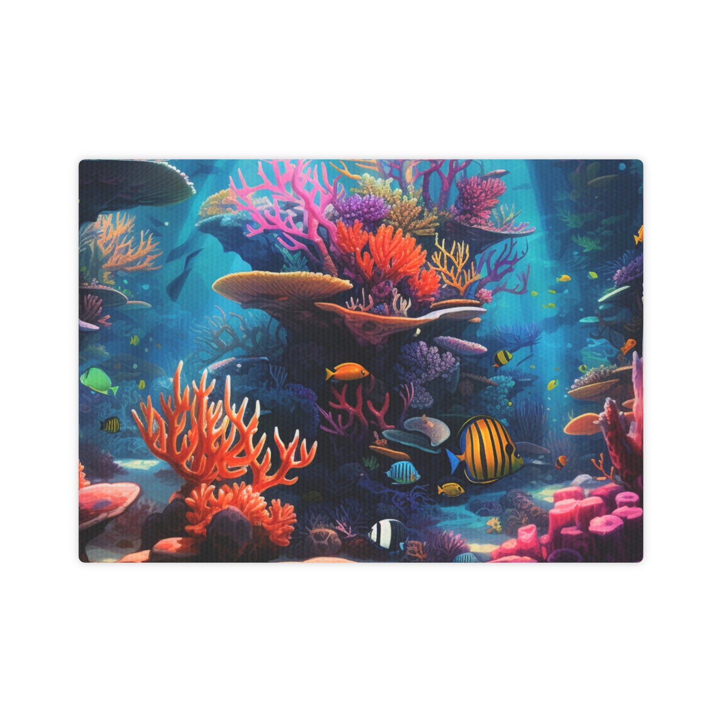 Oceanic Serenity: Deep Sea Delights Canvas Photo Tile