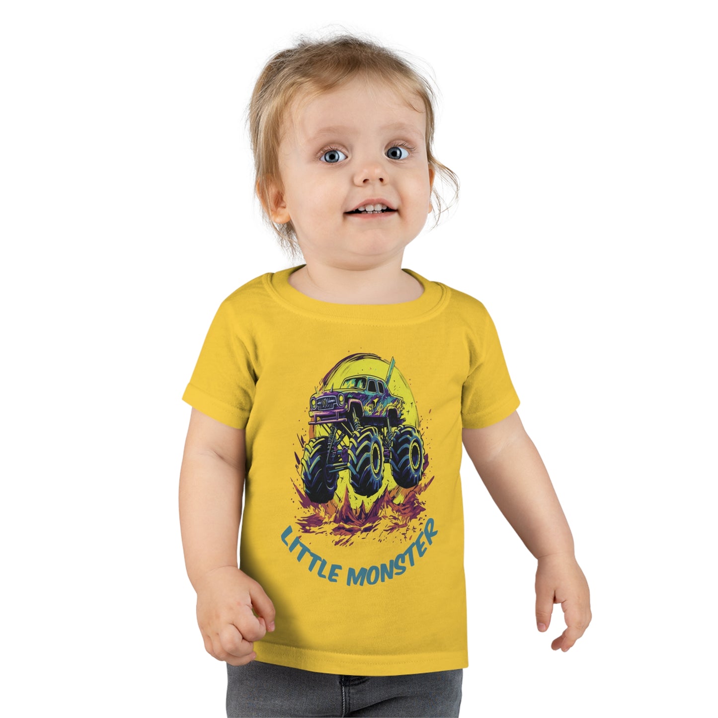 Monster Truck with Tittle "Little Monster" Toddler T-shirt