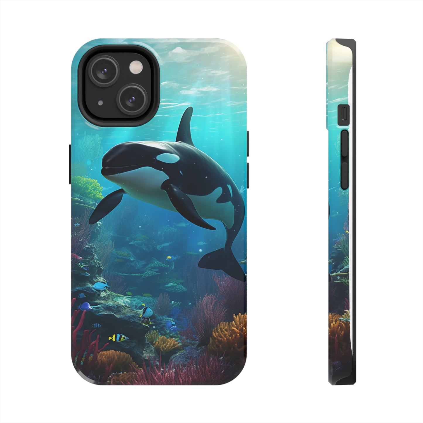 "Ocean Majesty: Killer Whale Submersion" Tough Phone Cases