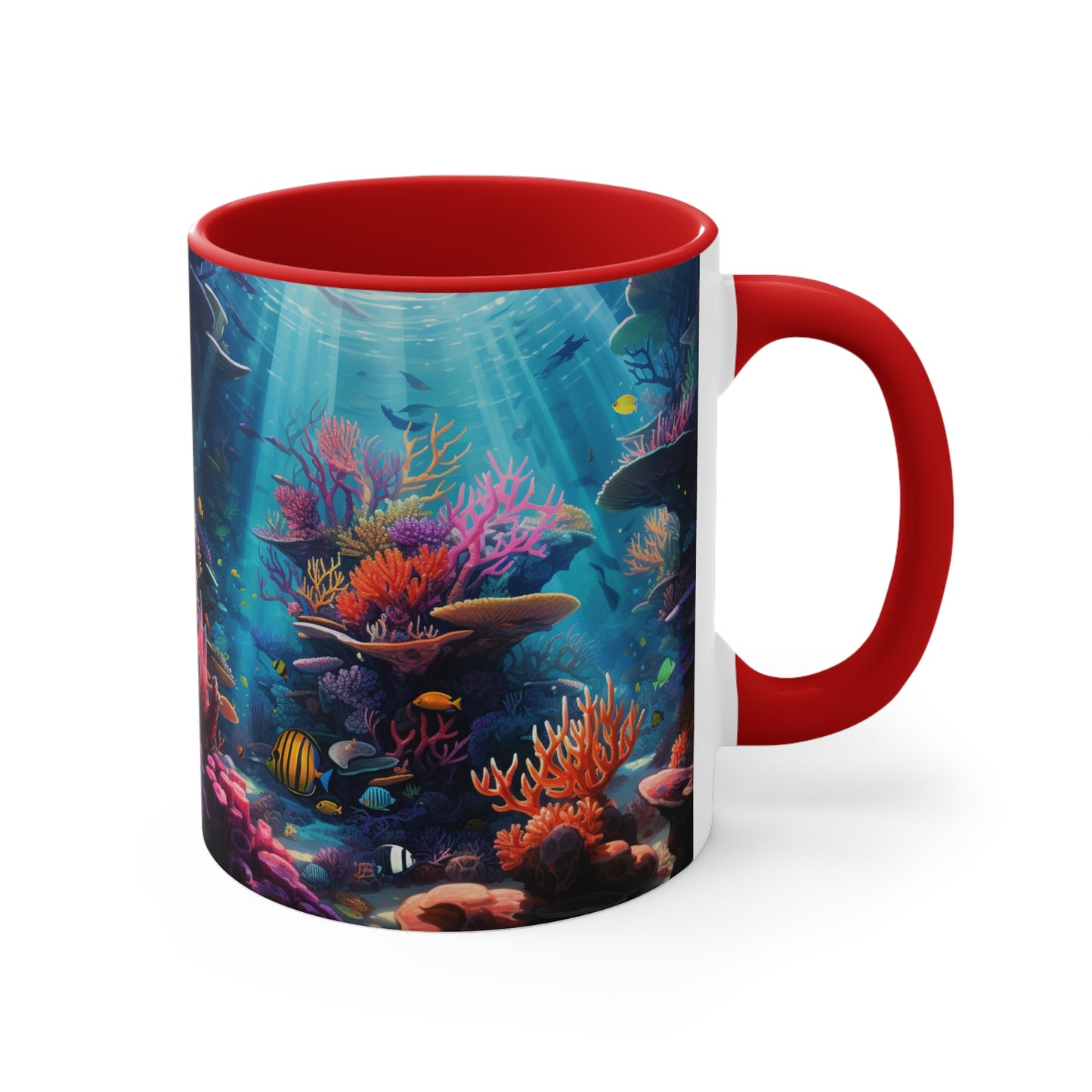 Oceanic Serenity: Deep Sea Delights Accent Mugs