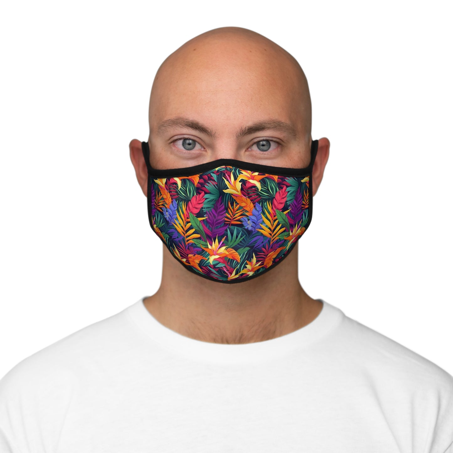 Tropicolor Bliss Fitted Polyester Face Mask