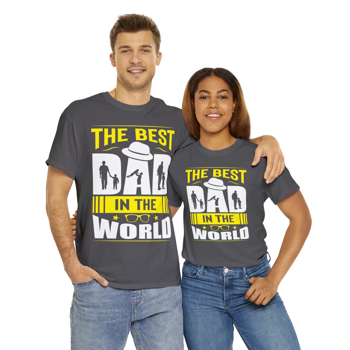 Father's Day T Shirt The Best Dad in the World Gifts Present