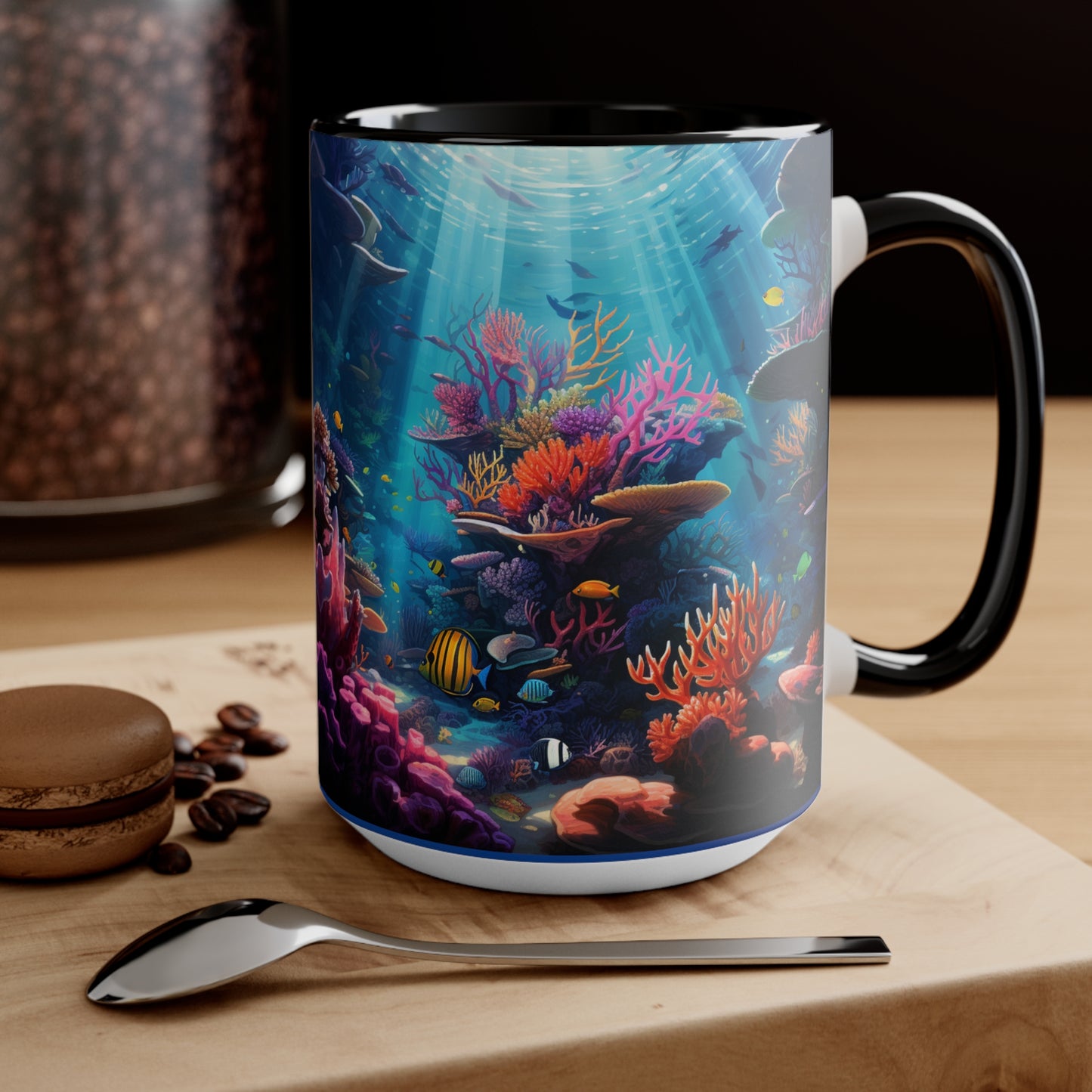 Oceanic Serenity: Deep Sea Delights Accent Mugs