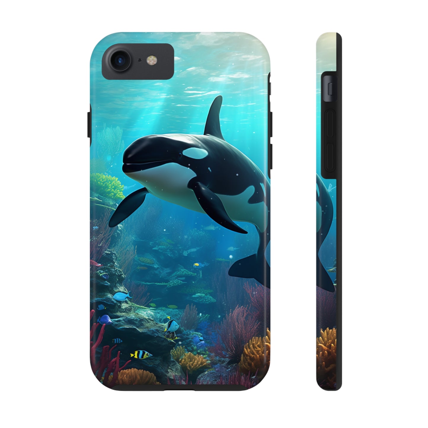 "Ocean Majesty: Killer Whale Submersion" Tough Phone Cases