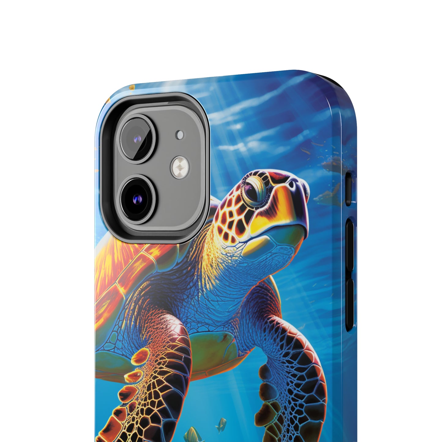 Serene Depths: A Majestic Sea Turtle Journey - Phone  Tough Cases