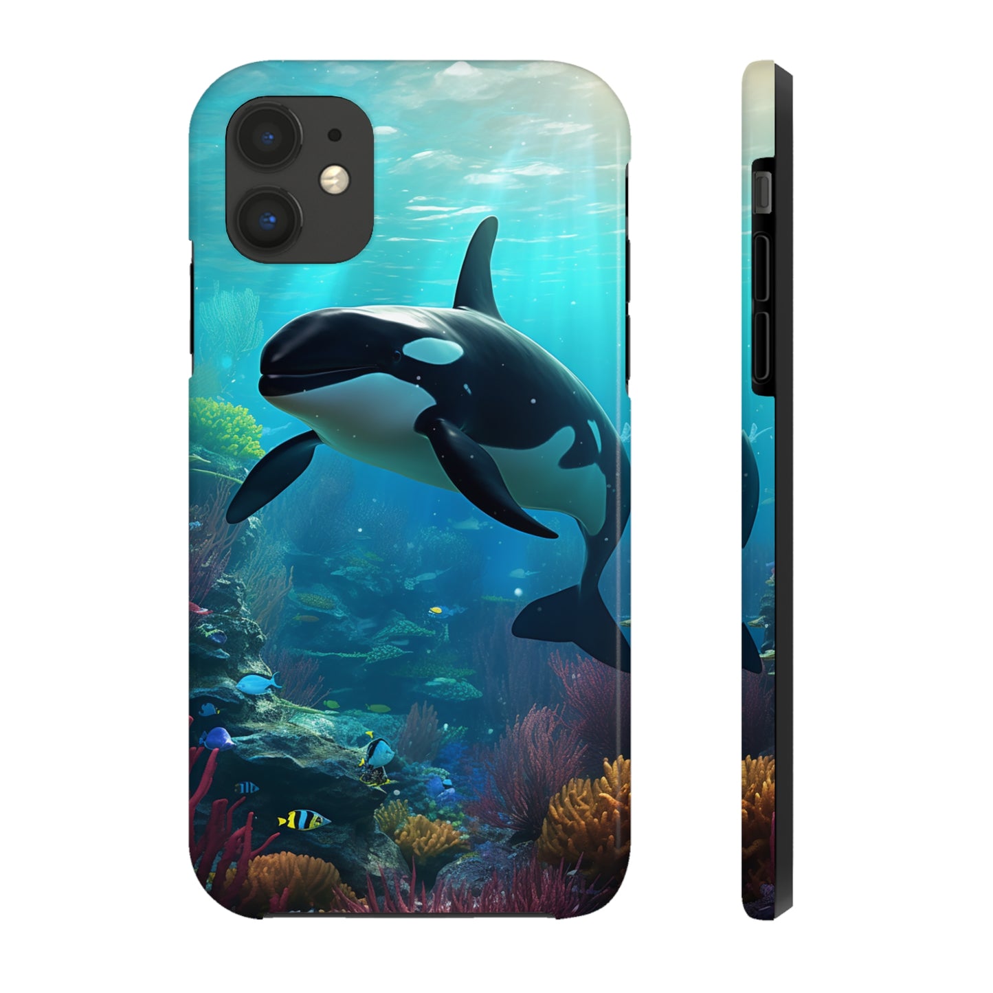 "Ocean Majesty: Killer Whale Submersion" Tough Phone Cases