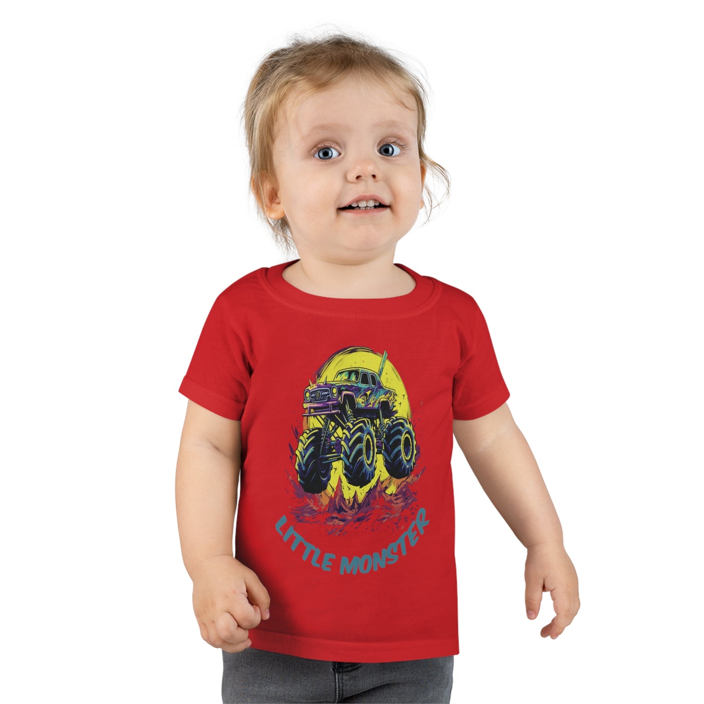 Monster Truck with Tittle "Little Monster" Toddler T-shirt