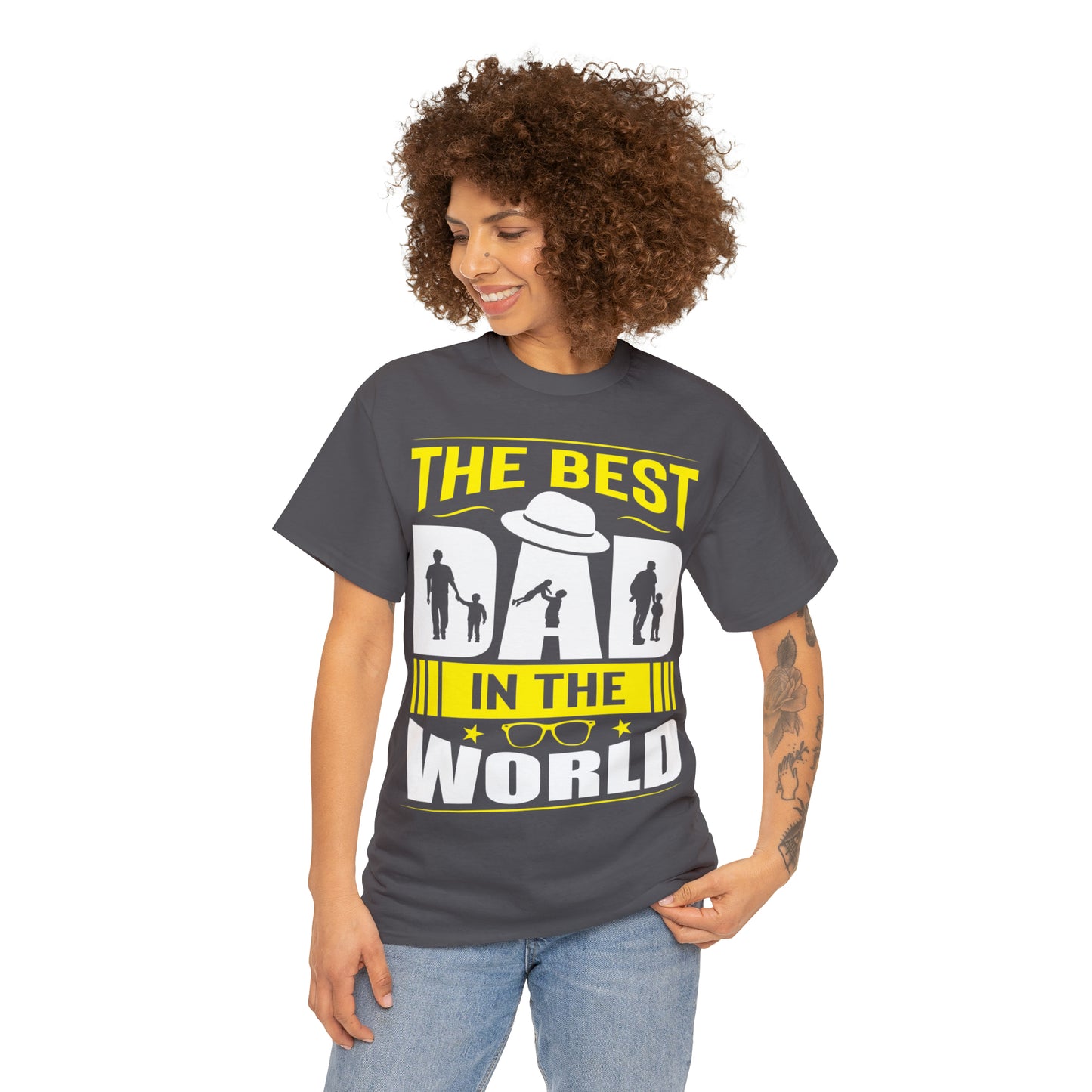 Father's Day T Shirt The Best Dad in the World Gifts Present