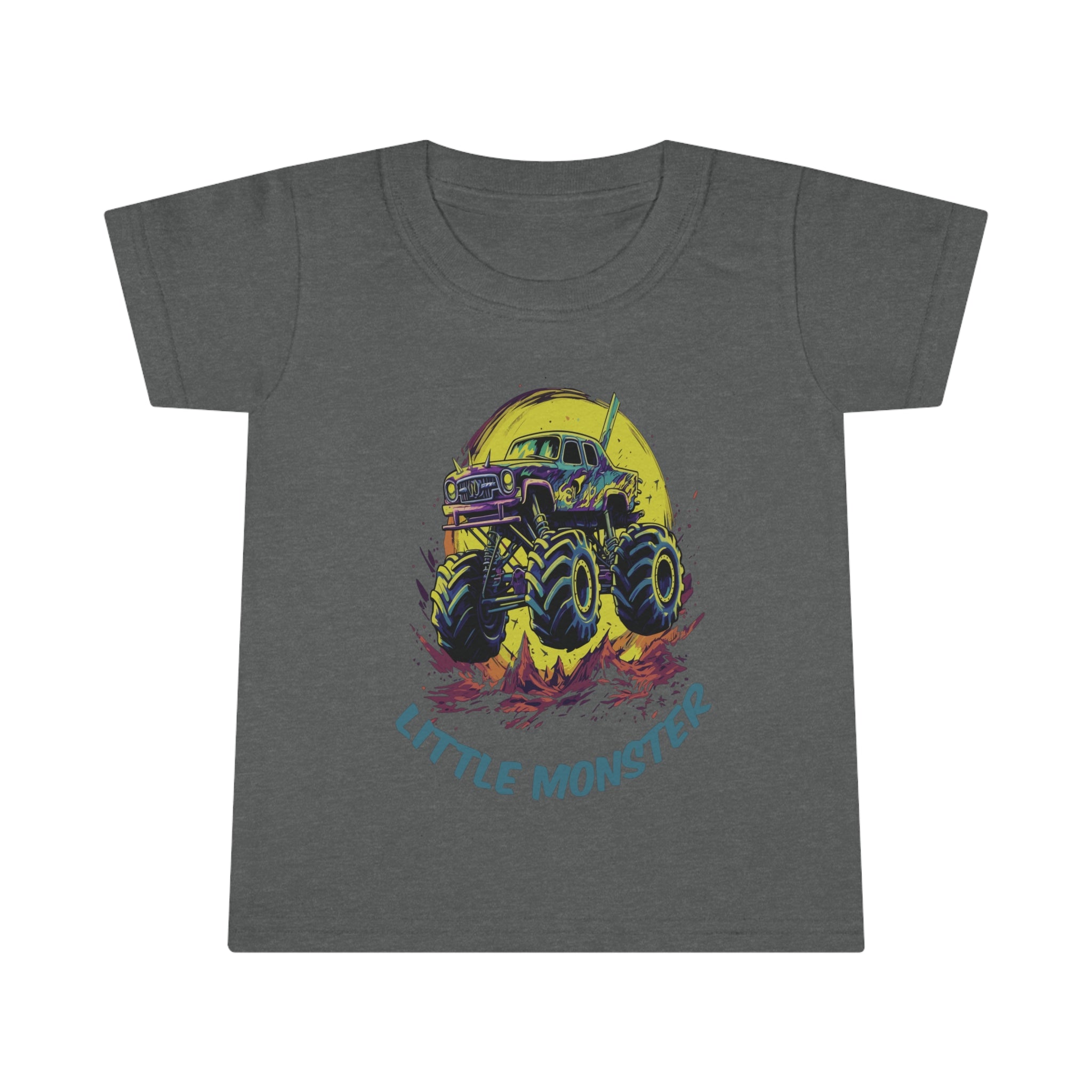 Monster Truck with Tittle "Little Monster" Toddler T-shirt