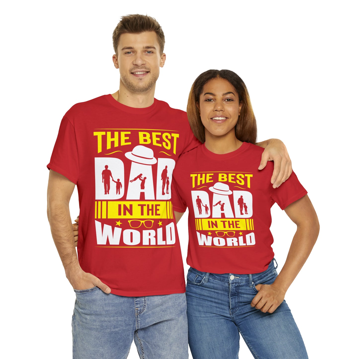 Father's Day T Shirt The Best Dad in the World Gifts Present