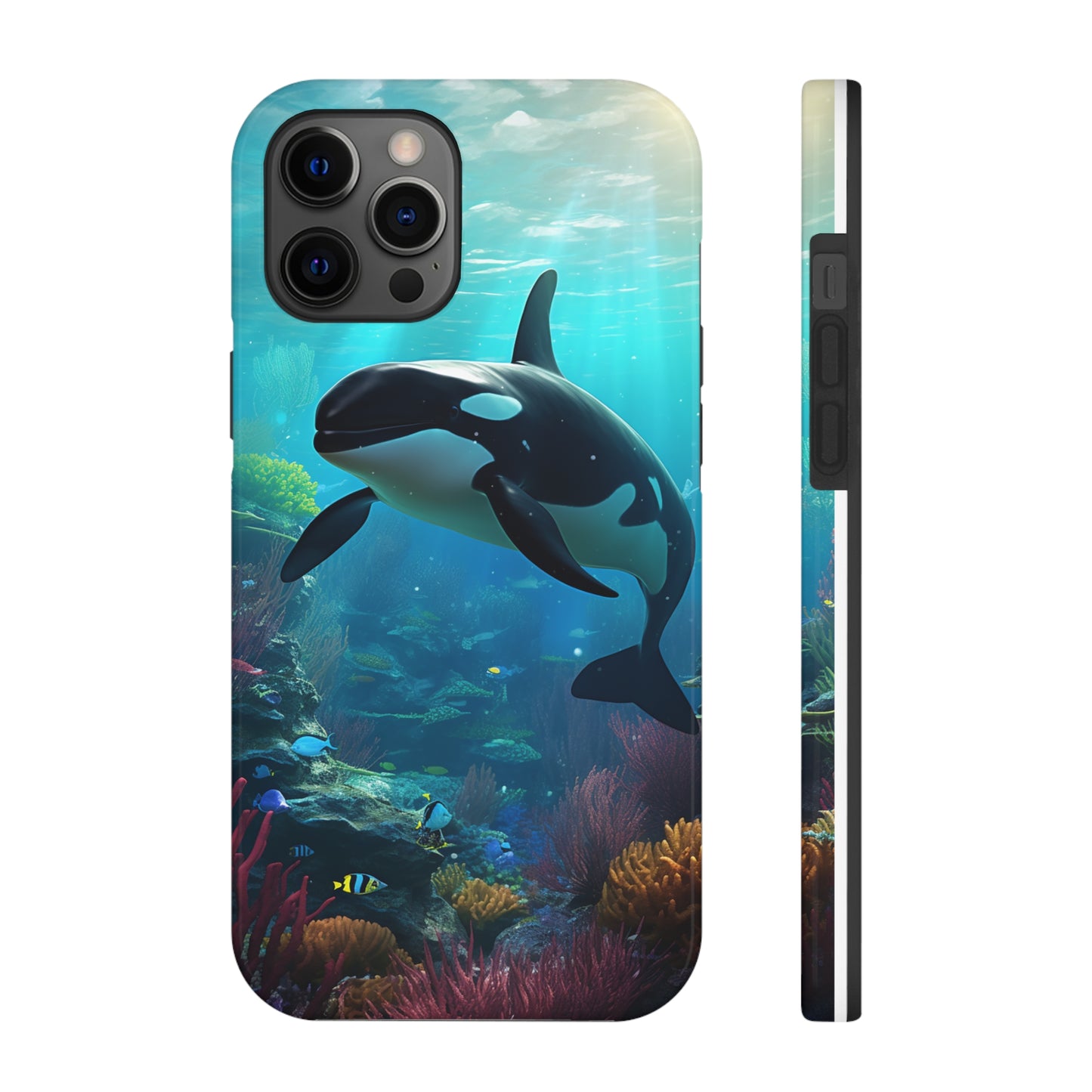 "Ocean Majesty: Killer Whale Submersion" Tough Phone Cases