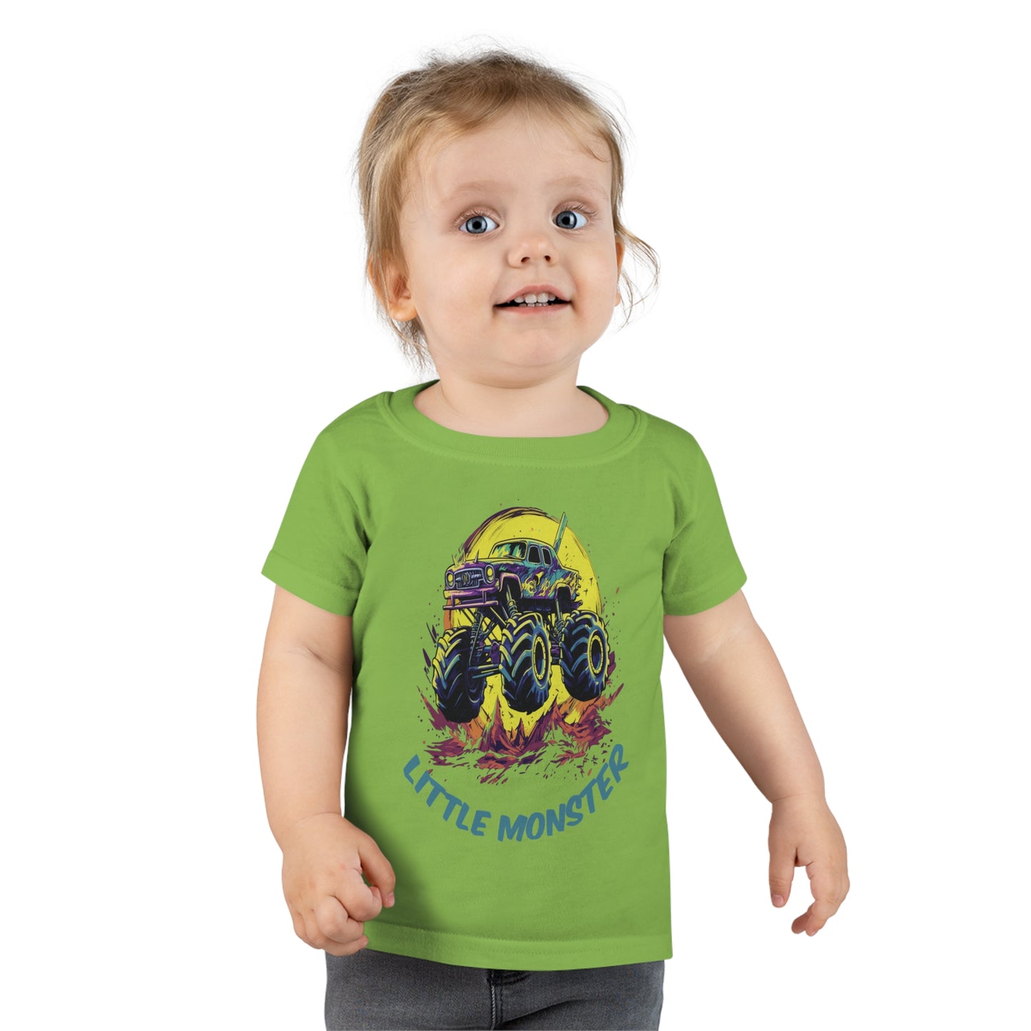 Monster Truck with Tittle "Little Monster" Toddler T-shirt