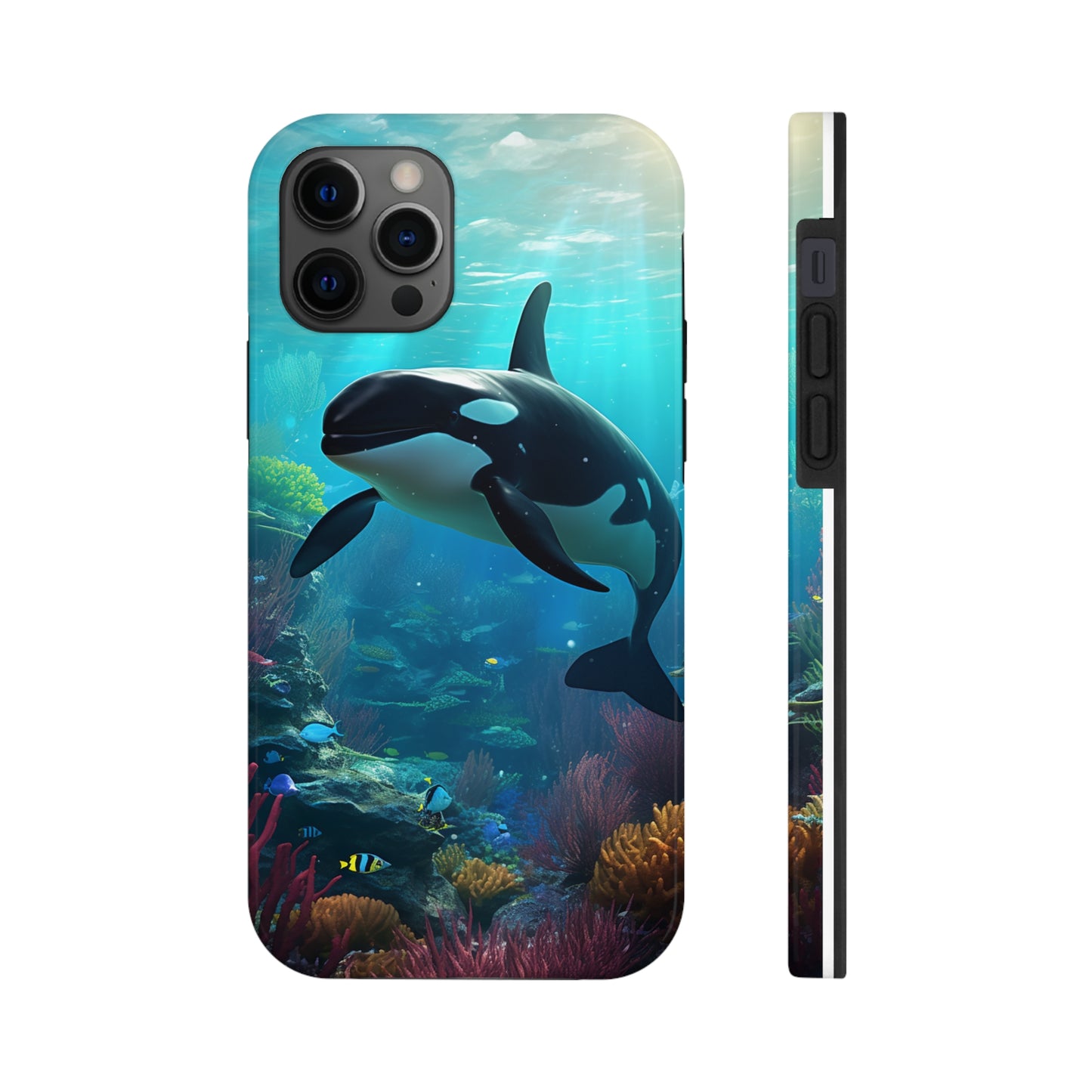 "Ocean Majesty: Killer Whale Submersion" Tough Phone Cases