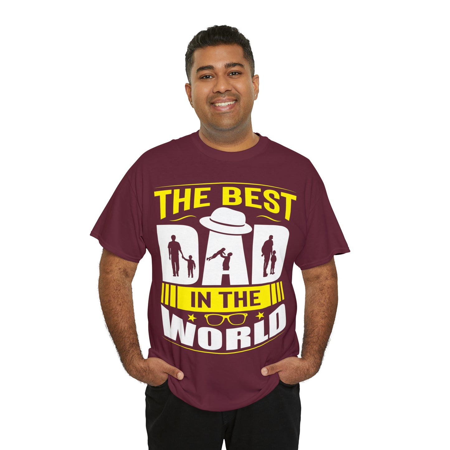 Father's Day T Shirt The Best Dad in the World Gifts Present