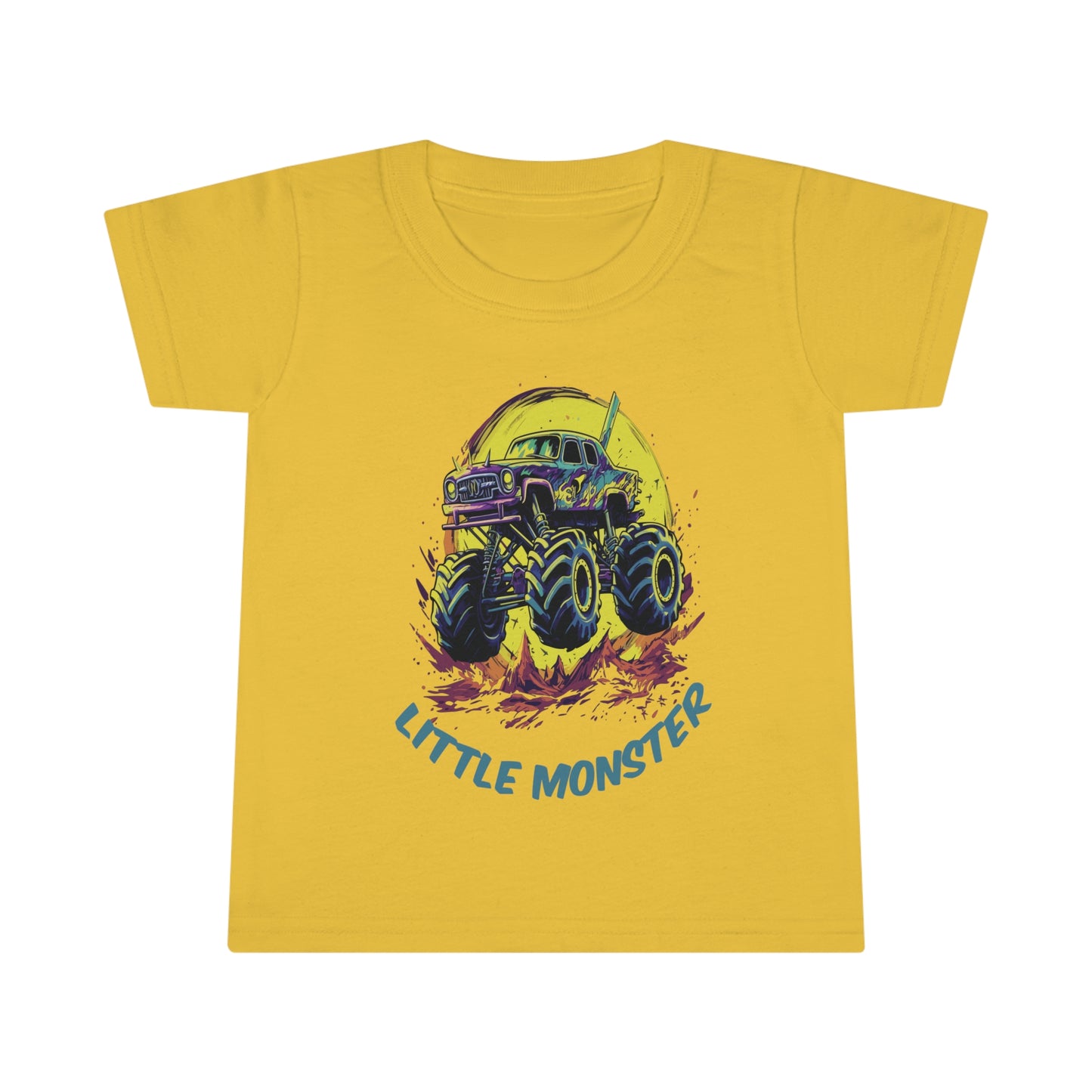 Monster Truck with Tittle "Little Monster" Toddler T-shirt