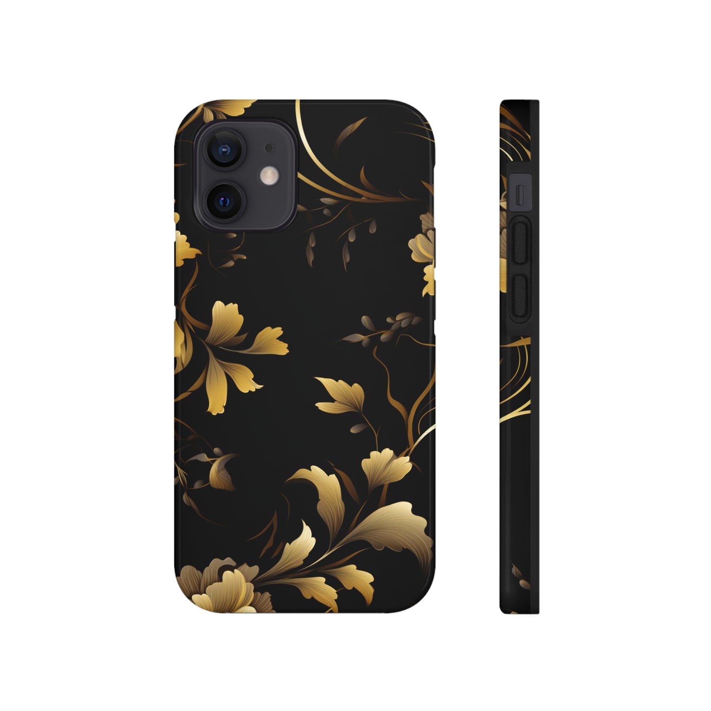 Golden Flowers Tough Phone Cases