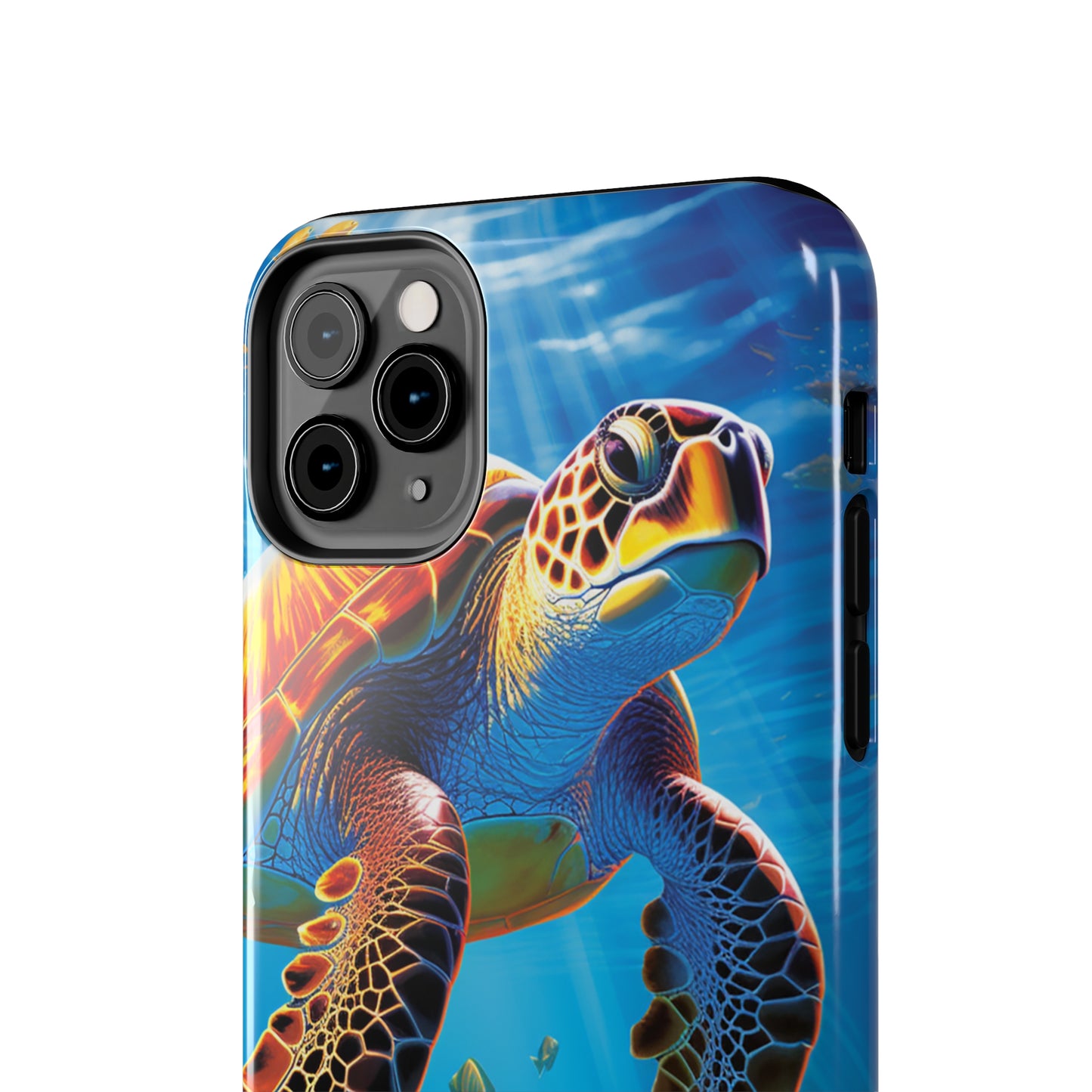 Serene Depths: A Majestic Sea Turtle Journey - Phone  Tough Cases