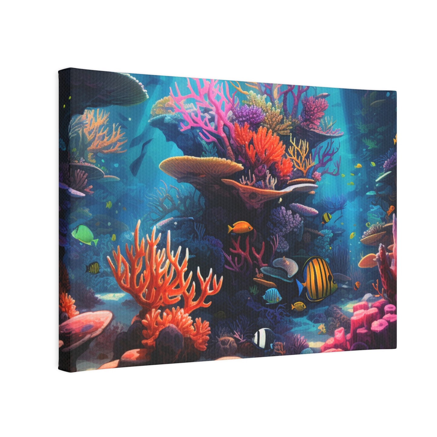 Oceanic Serenity: Deep Sea Delights Canvas Photo Tile