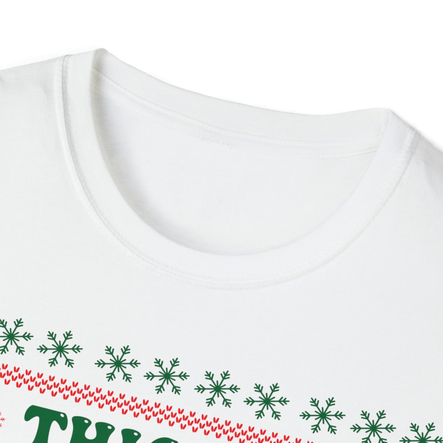 Thick Thighs Christmas Vibes Unisex Softstyle T-Shirt