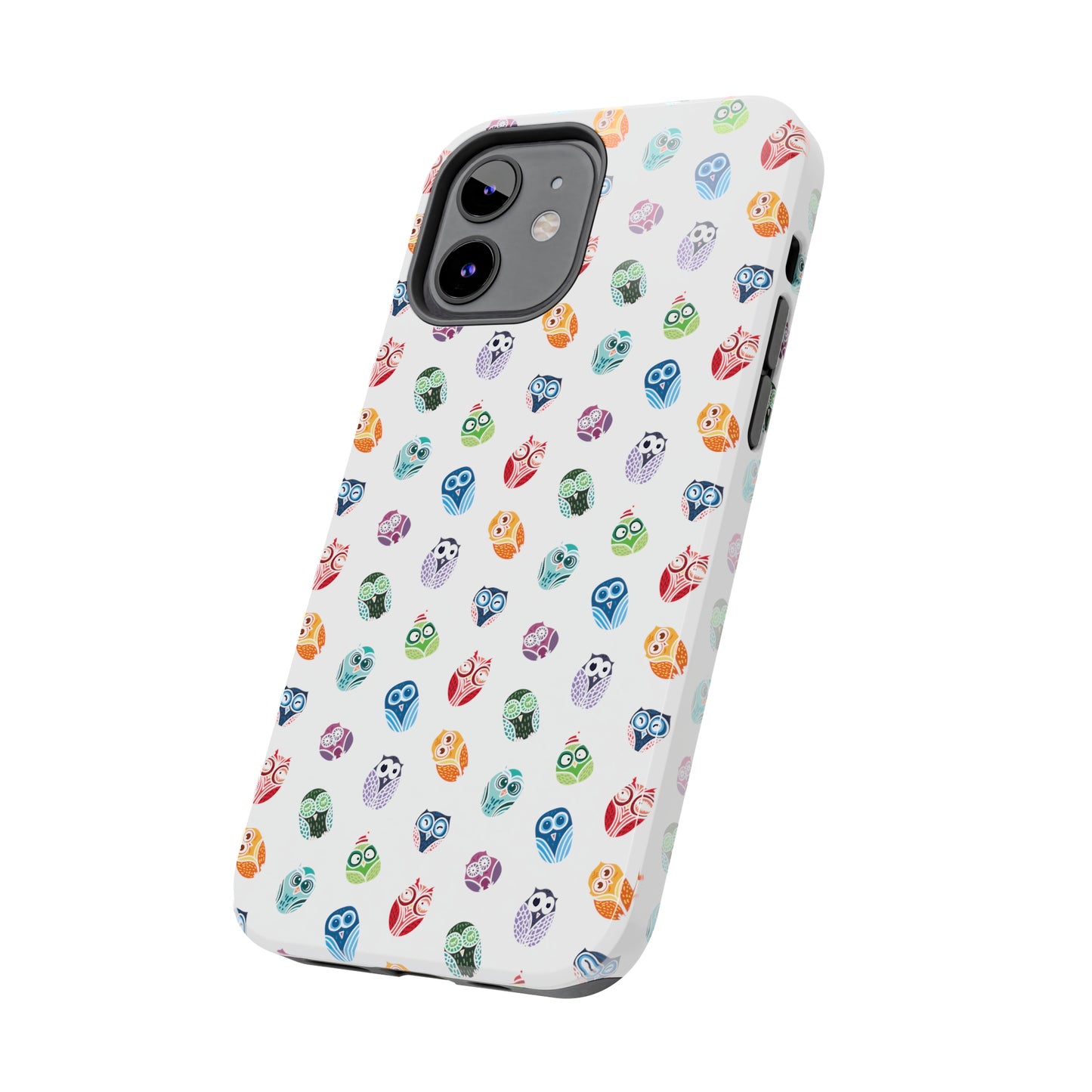 Funny Colorful Owls Tough iPhone Case, Samsung Case