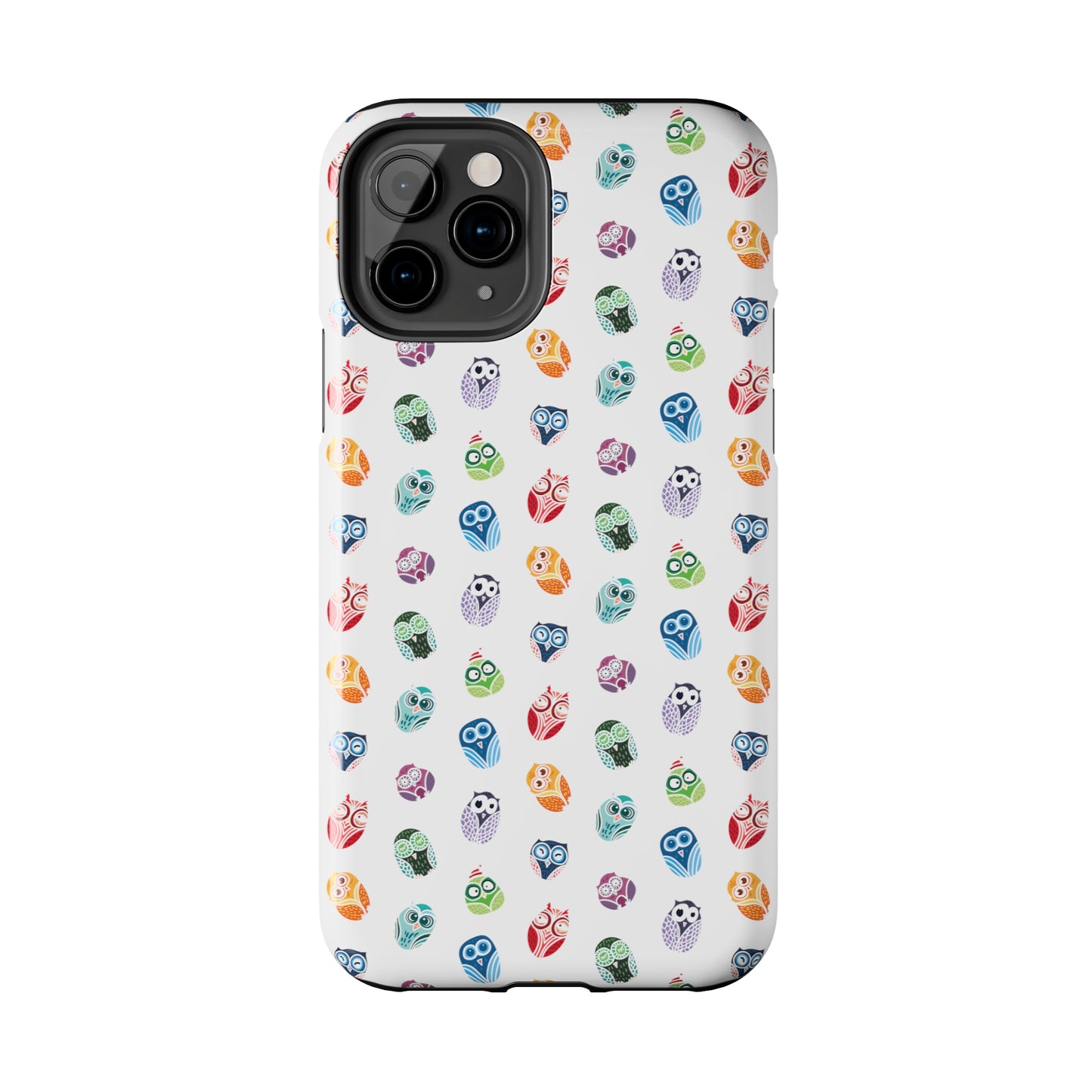 Funny Colorful Owls Tough iPhone Case, Samsung Case