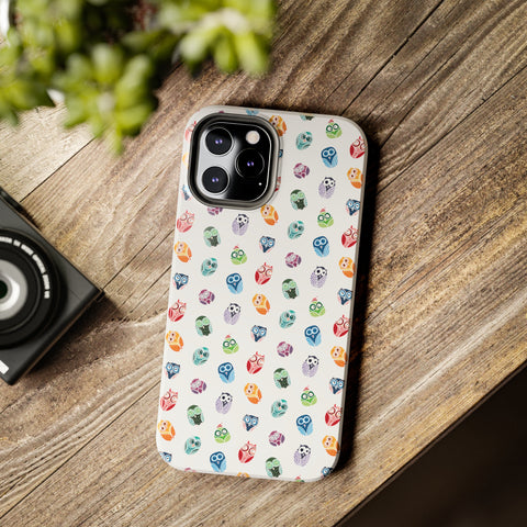 Funny Colorful Owls Tough iPhone Case, Samsung Case