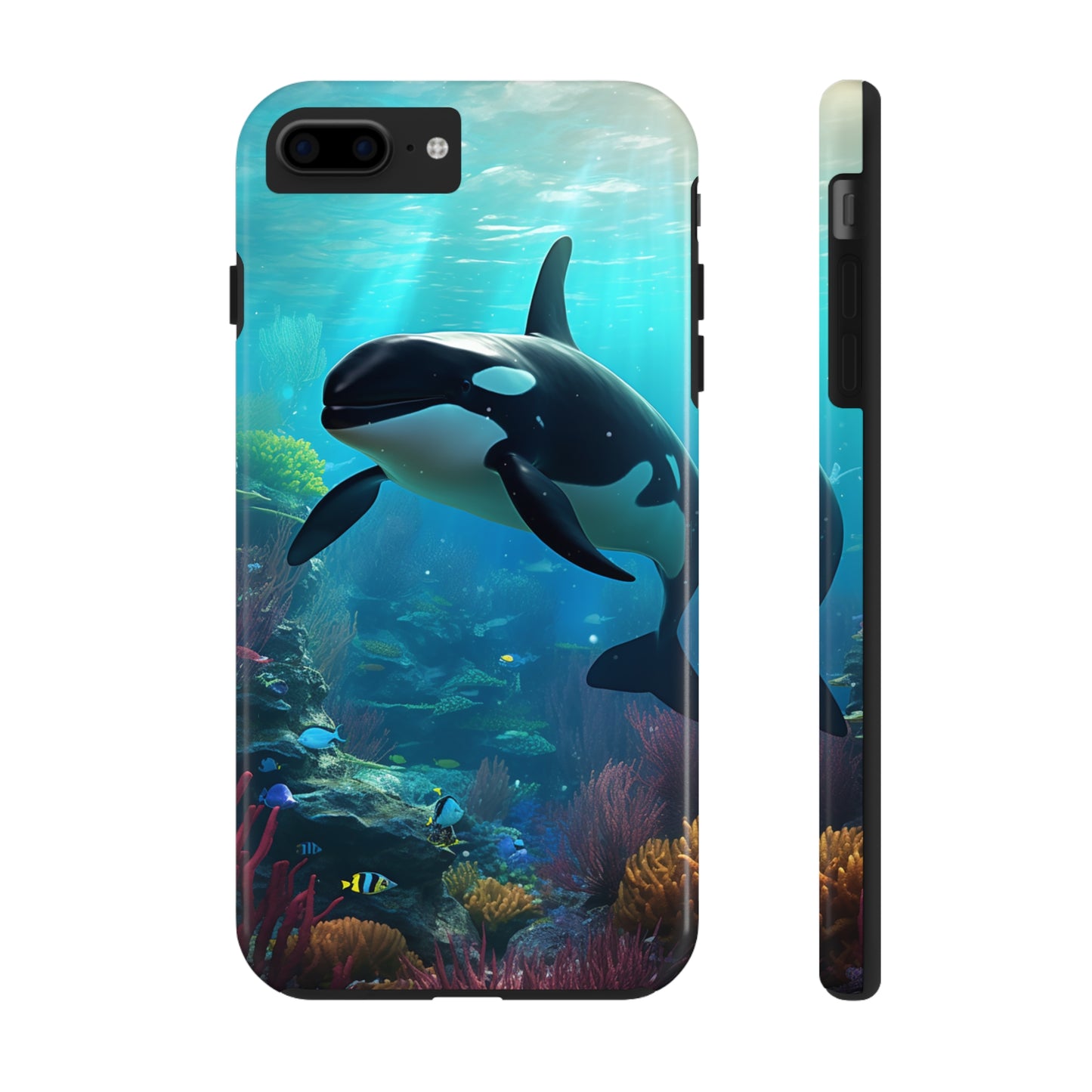 "Ocean Majesty: Killer Whale Submersion" Tough Phone Cases