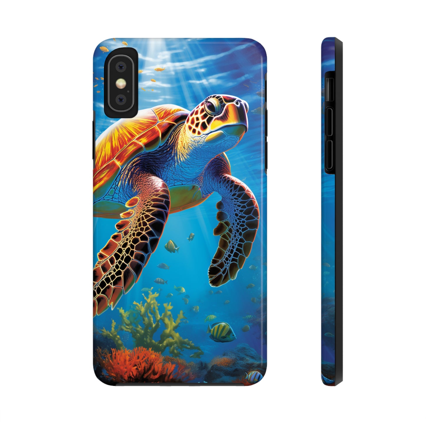 Serene Depths: A Majestic Sea Turtle Journey - Phone  Tough Cases