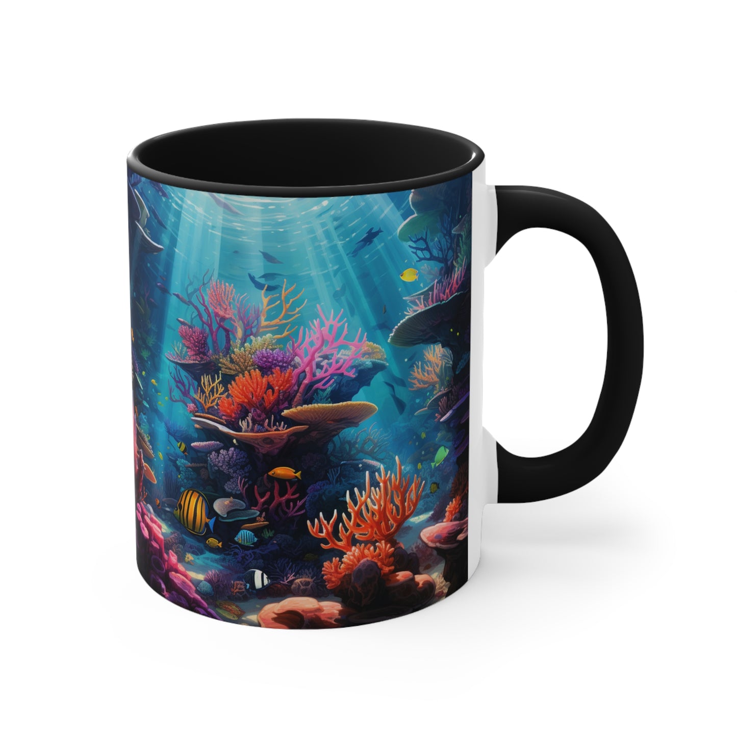 Oceanic Serenity: Deep Sea Delights Accent Mugs