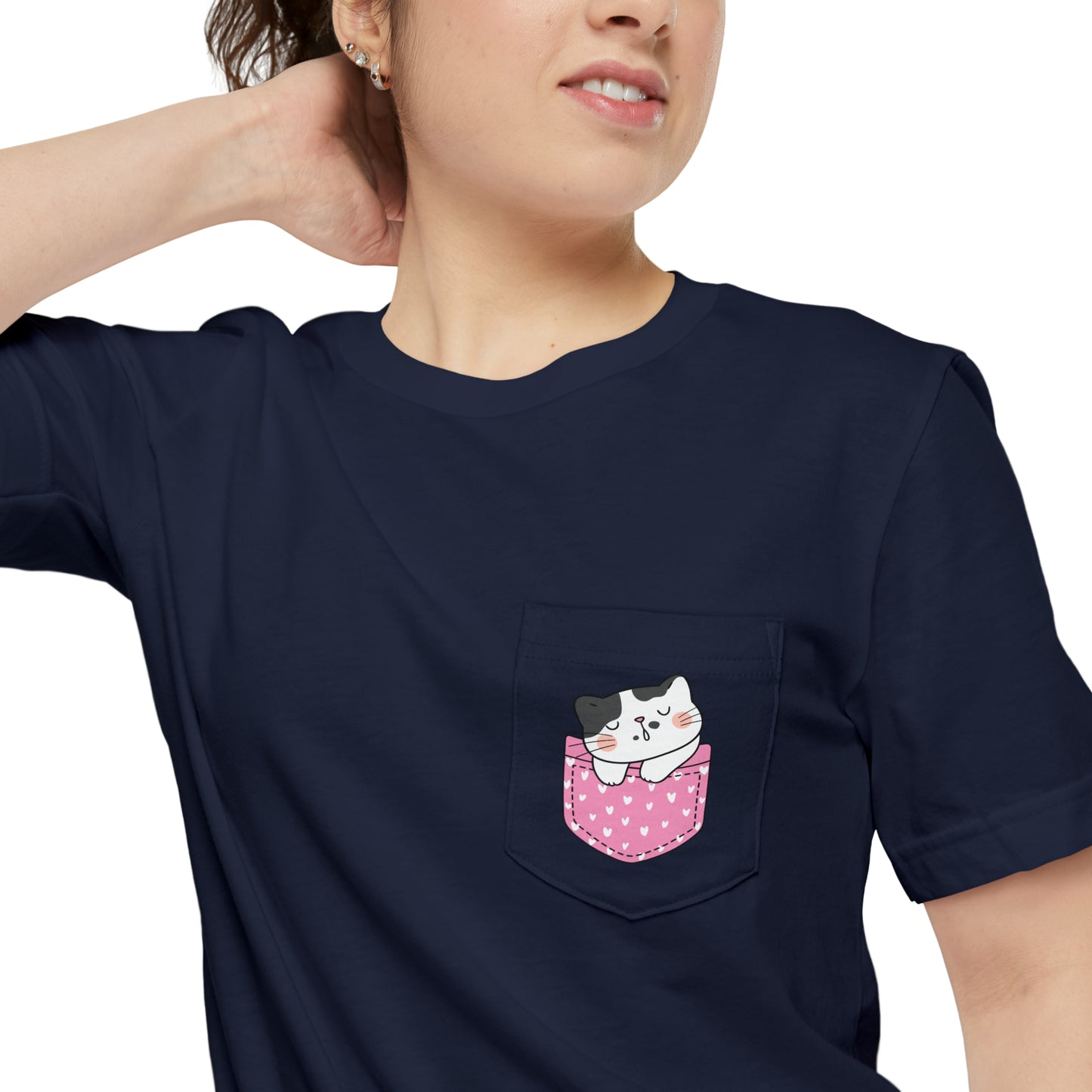 Pocket Cat Ver. 3 Unisex Pocket T-shirt