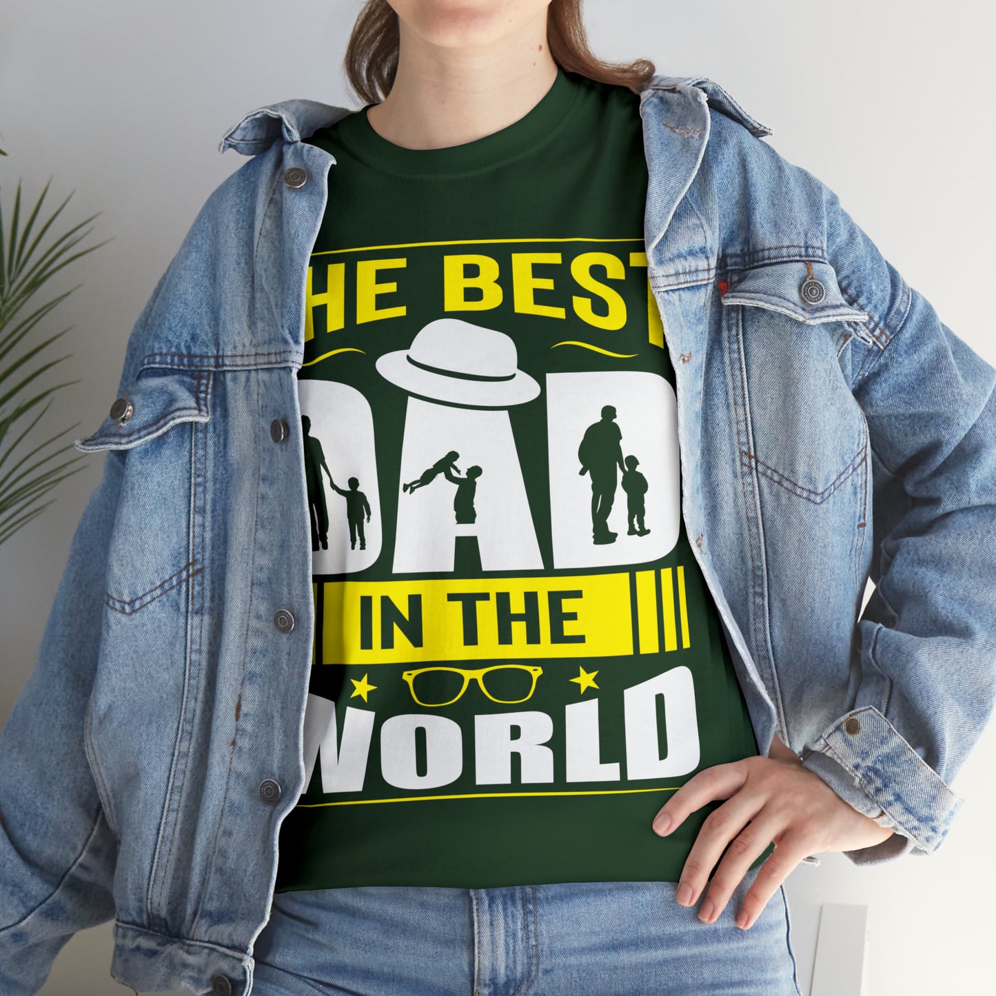 Father's Day T Shirt The Best Dad in the World Gifts Present