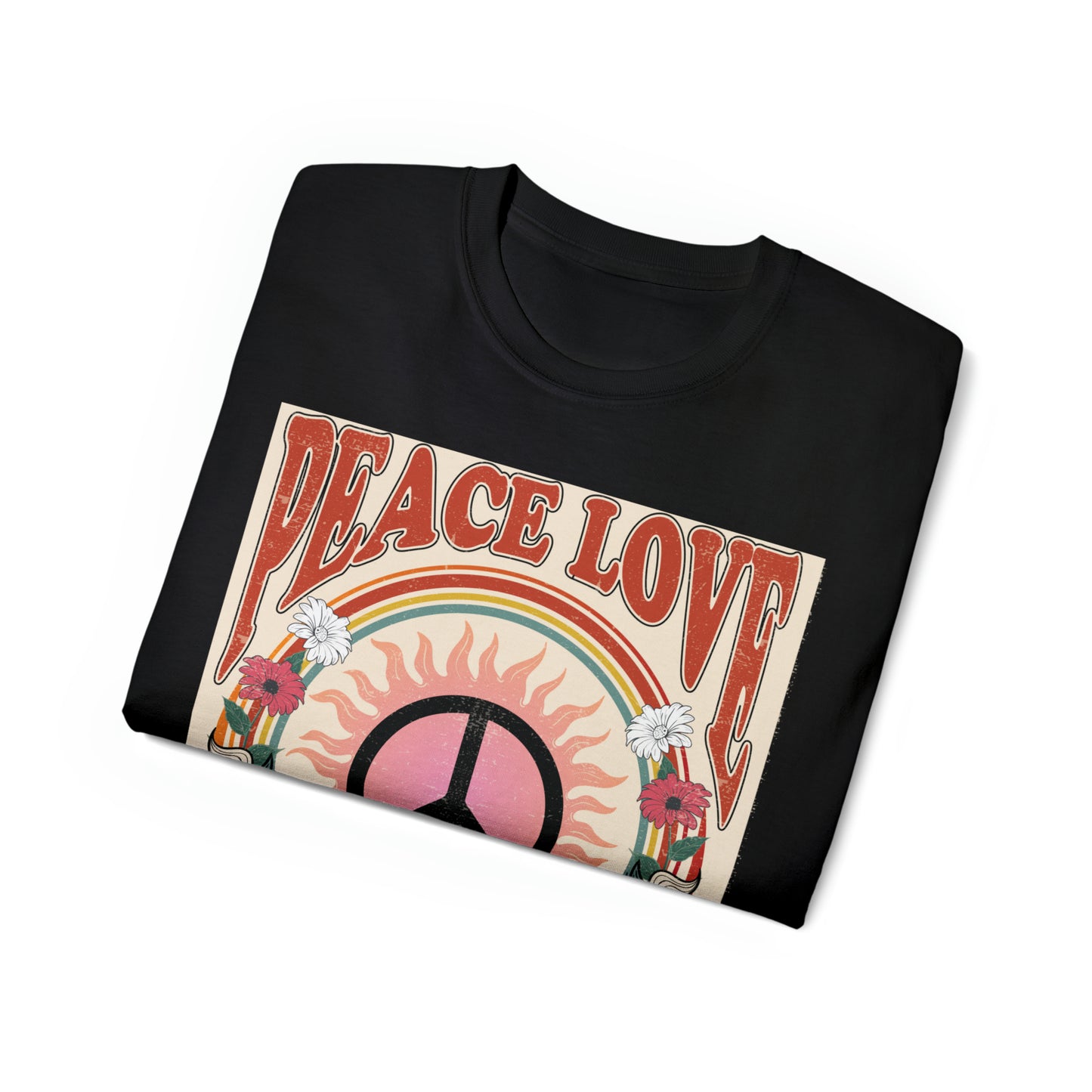 Peace Love Positive Vibes Unisex Ultra Cotton Tee