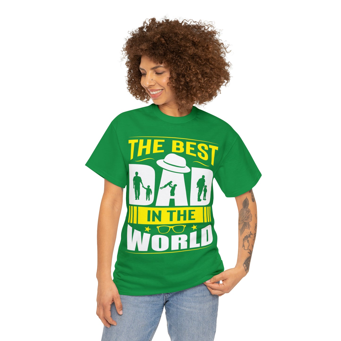 Father's Day T Shirt The Best Dad in the World Gifts Present