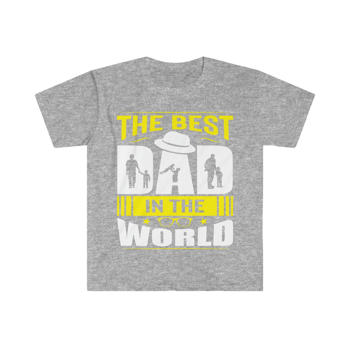 Father's Day T-Shirt The Best Dad in the World Gifts Present Unisex Softstyle