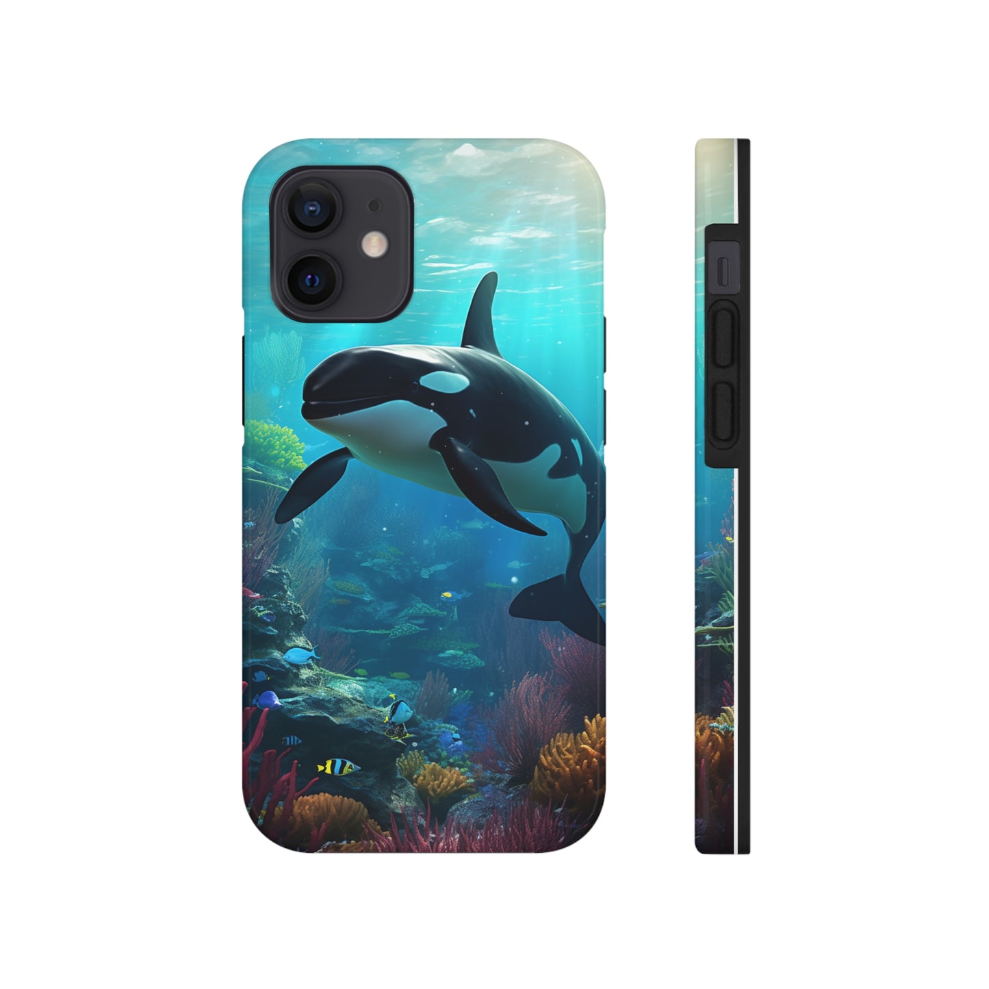 "Ocean Majesty: Killer Whale Submersion" Tough Phone Cases