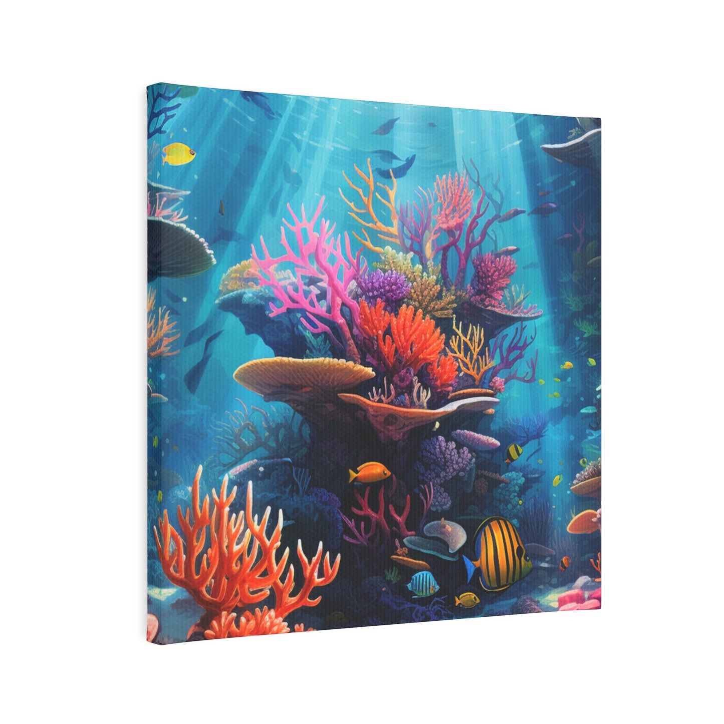 Oceanic Serenity: Deep Sea Delights Canvas Photo Tile