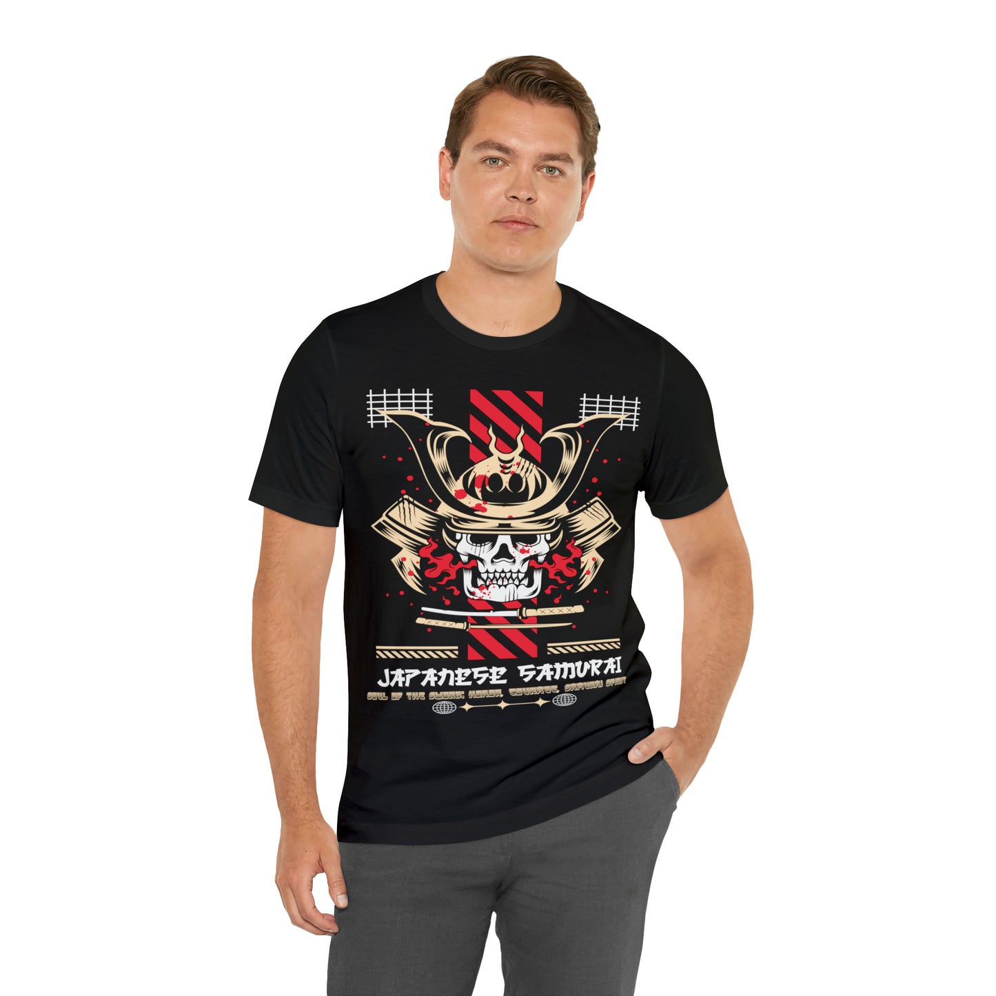 Soul of the Sword: Honor, Courage, Samurai Spirit Men Jersey Short Sleeve Tee