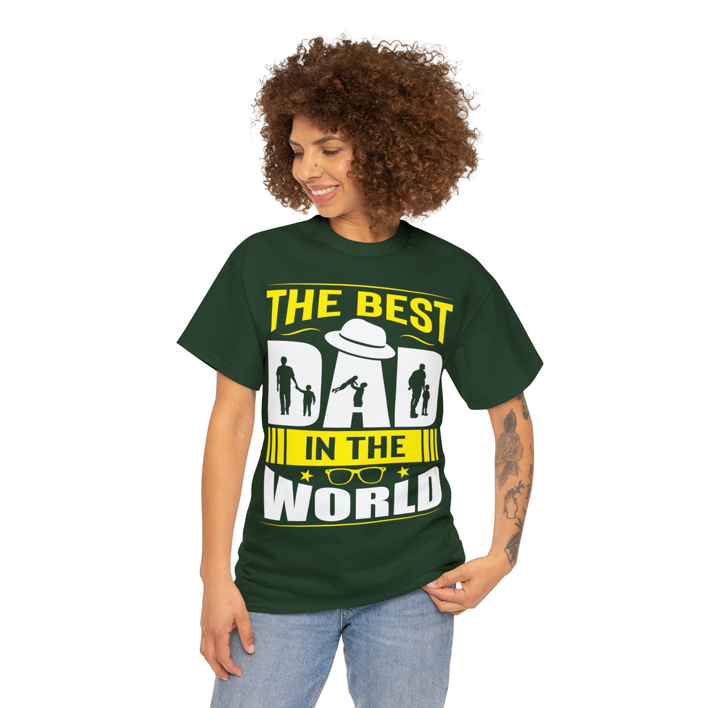 Father's Day T Shirt The Best Dad in the World Gifts Present