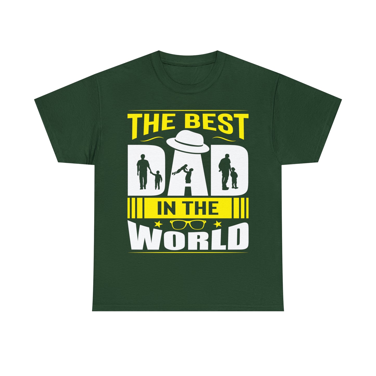 Father's Day T Shirt The Best Dad in the World Gifts Present