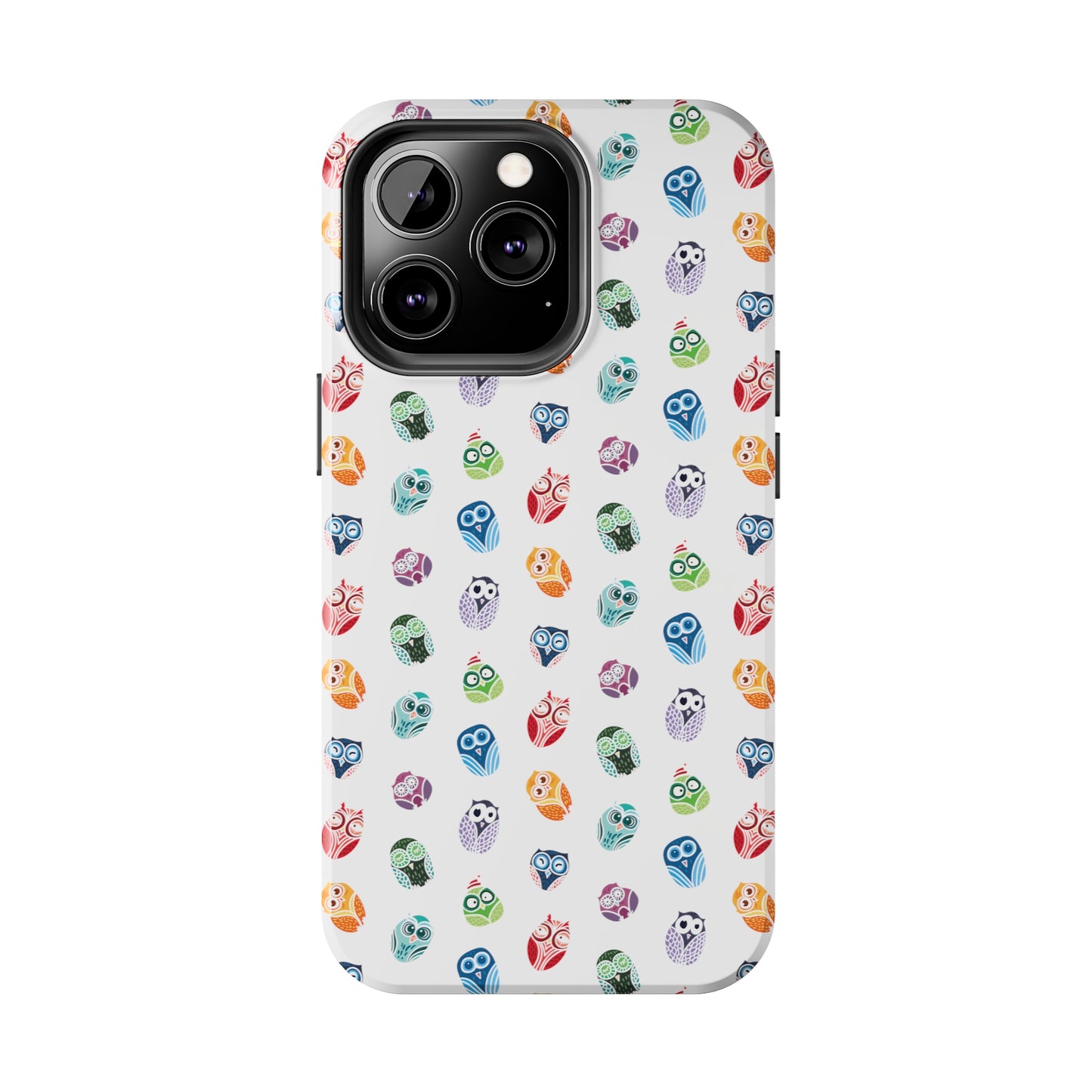 Funny Colorful Owls Tough iPhone Case, Samsung Case