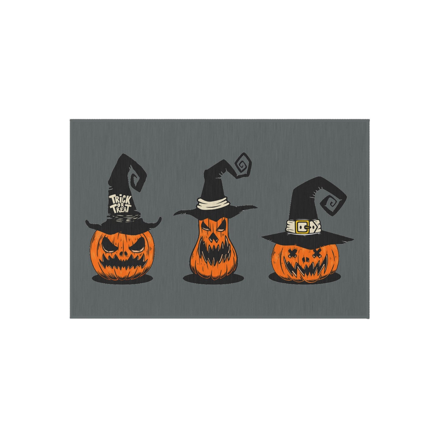 Spooky Pumpkin Trio Outdoor Rug