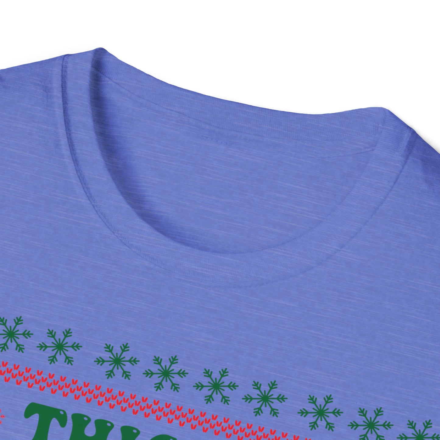 Thick Thighs Christmas Vibes Unisex Softstyle T-Shirt