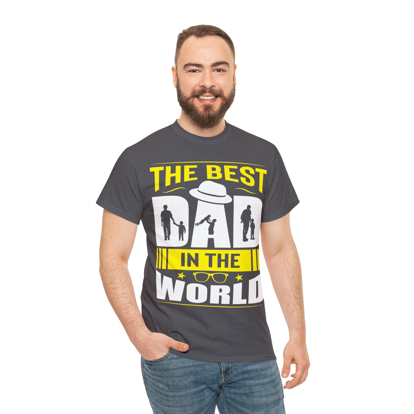 Father's Day T Shirt The Best Dad in the World Gifts Present