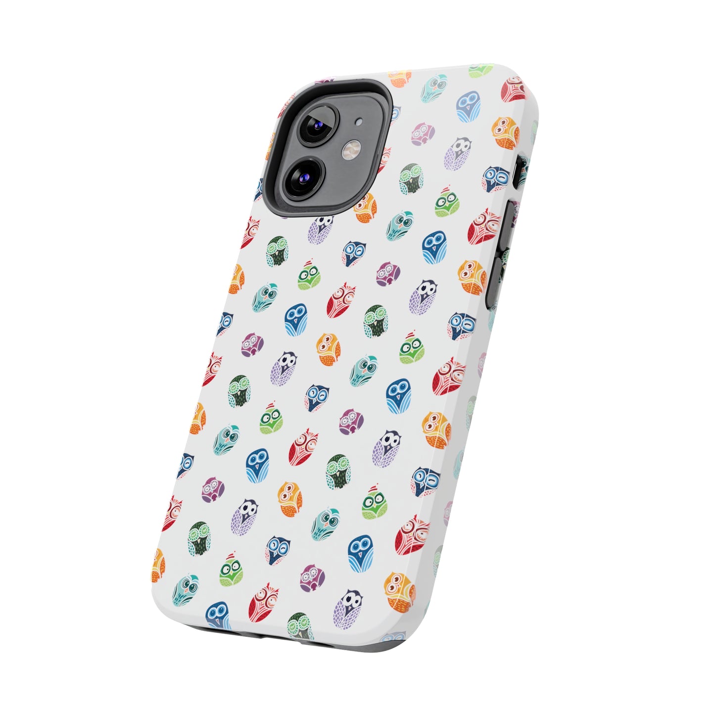 Funny Colorful Owls Tough iPhone Case, Samsung Case