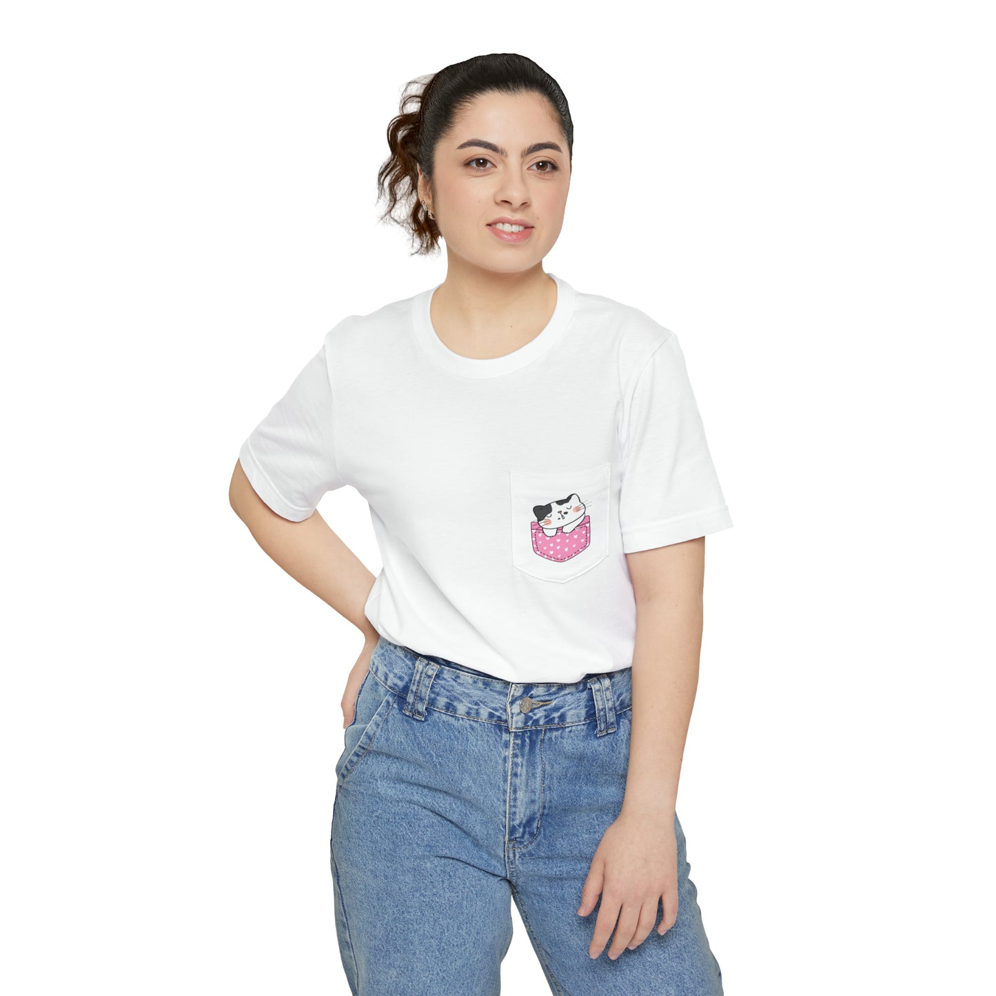 Pocket Cat Ver. 3 Unisex Pocket T-shirt