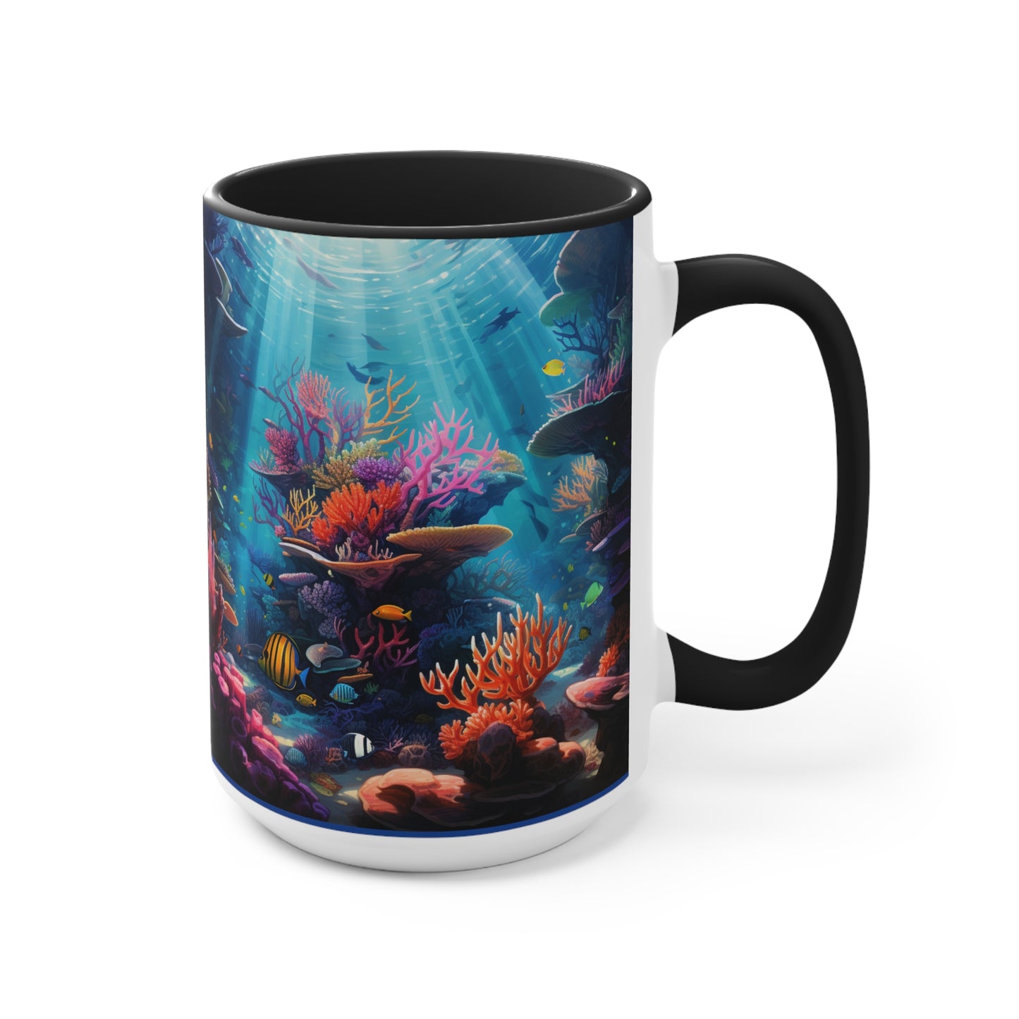 Oceanic Serenity: Deep Sea Delights Accent Mugs