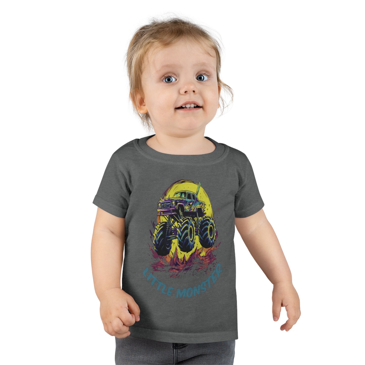 Monster Truck with Tittle "Little Monster" Toddler T-shirt